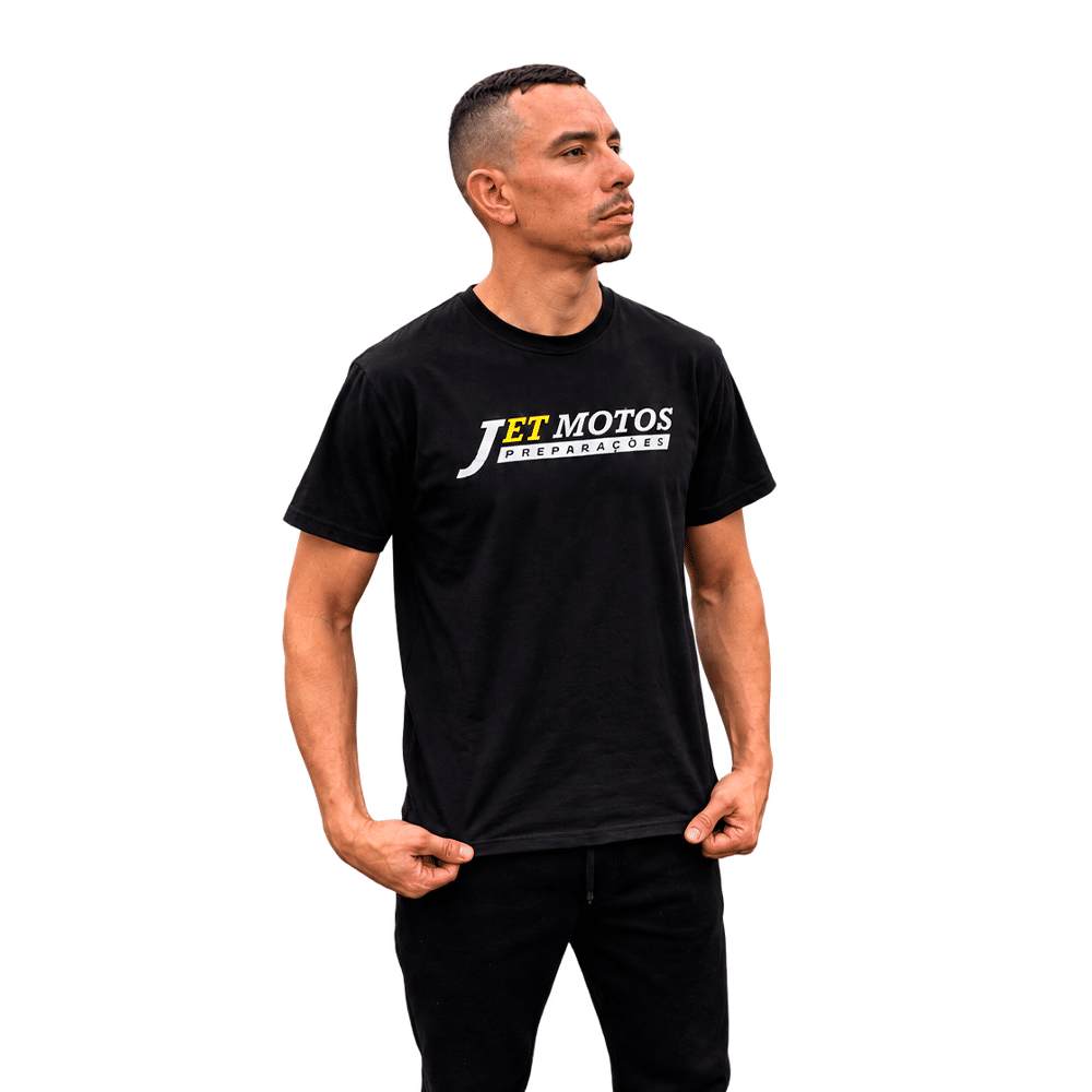 CAMISETA PRETA RAPOSA JET MOTOS CAMISETA PRETA RAPOSA JET MOTOS