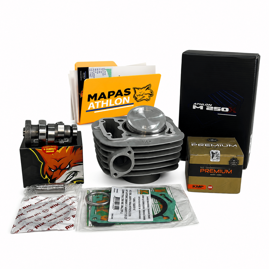 KIT 205cc PARA CG 160 GASOLINA COM COMANDO VIGARISTA NÍVEL 2 + MÓDULO ATHLON COM MAPA KIT 205cc PARA CG 160 GASOLINA COM COMANDO VIGARISTA NÍVEL 2 + MÓDULO ATHLON COM MAPA