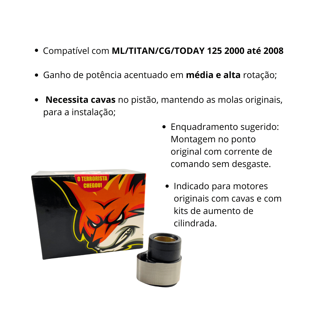 COMANDO PREPARADO VIGARISTA NÍVEL 1 CG 125 2000 A 2008 COMANDO PREPARADO VIGARISTA NÍVEL 1 CG 125 2000 A 2008