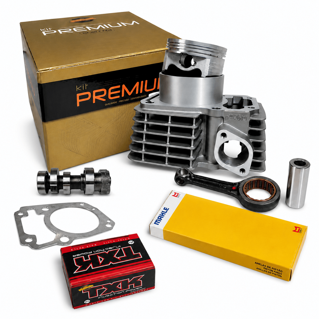 KIT 4mm CURSADO COM ANÉIS RIK CG 150 (TODAS) 125 de 2009 em DIANTE GASOLINA + COMANDO VIGARISTA NÍVEL 2 KIT 4mm CURSADO COM ANÉIS RIK CG 150 (TODAS) 125 de 2009 em DIANTE GASOLINA + COMANDO VIGARISTA NÍVEL 2