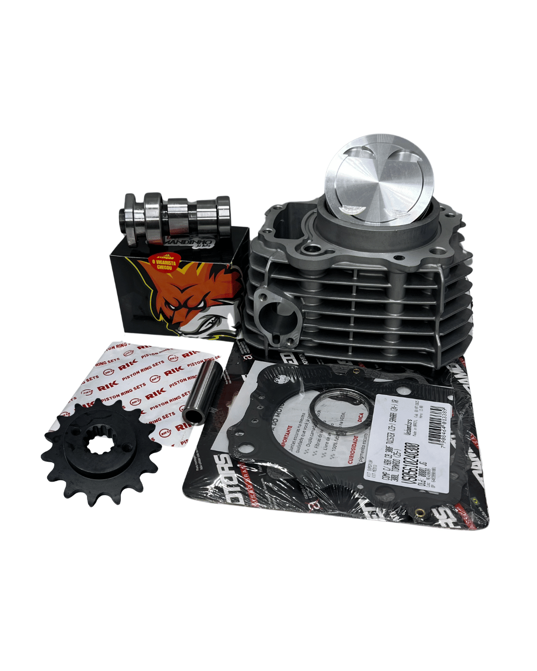 KIT KMP PREMIUM 310CC PARA CB300f/SAHARA300/XR 300 tornado/CRF 300 COM COMANDO E PINHÃO KIT KMP PREMIUM 310CC PARA CB300f/SAHARA300/XR 300 tornado/CRF 300 COM COMANDO E PINHÃO