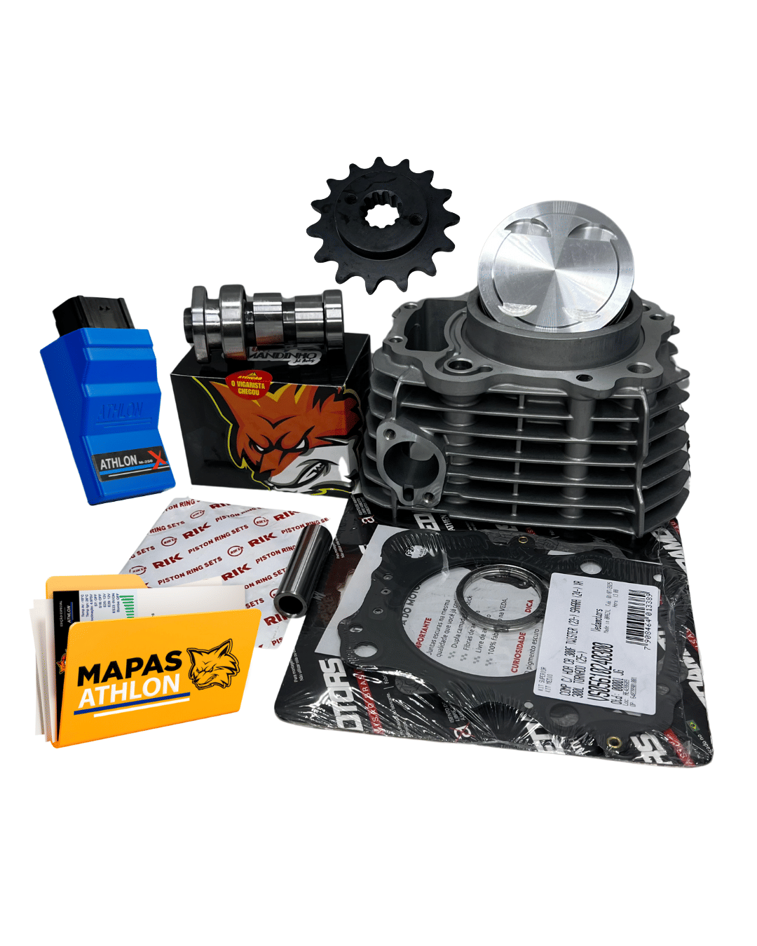 KIT KMP PREMIUM 310CC PARA CB300F COM COMANDO + PINHÃO + CENTRAL ATHLON+ MAPA DE BRINDE KIT KMP PREMIUM 310CC PARA CB300F COM COMANDO + PINHÃO + CENTRAL ATHLON+ MAPA DE BRINDE