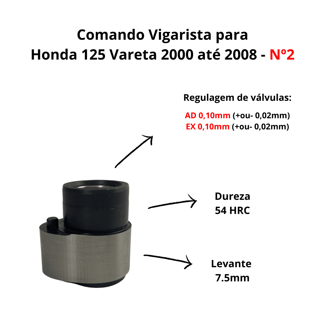 KIT 3mm KMP PINO FINO CG 125 2002 á 2008 ÁLCOOL COM COMANDO KIT 3mm KMP PINO FINO CG 125 2002 á 2008 ÁLCOOL COM COMANDO