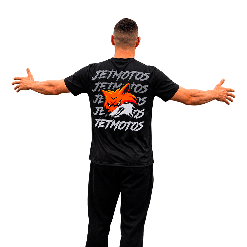 CAMISETA PRETA RAPOSA JET MOTOS CAMISETA PRETA RAPOSA JET MOTOS
