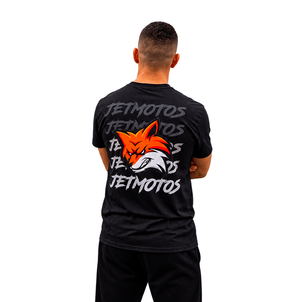CAMISETA PRETA RAPOSA JET MOTOS CAMISETA PRETA RAPOSA JET MOTOS