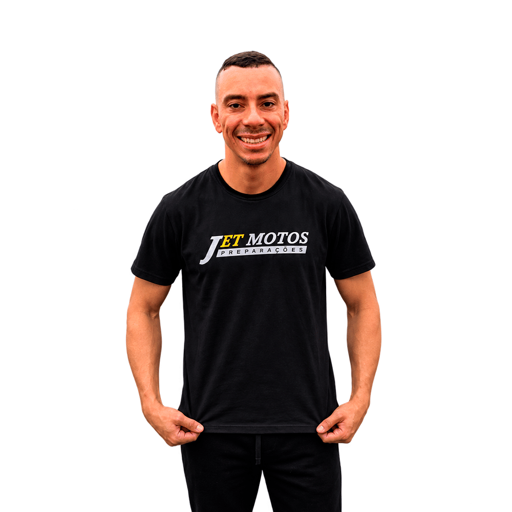 CAMISETA PRETA RAPOSA JET MOTOS CAMISETA PRETA RAPOSA JET MOTOS