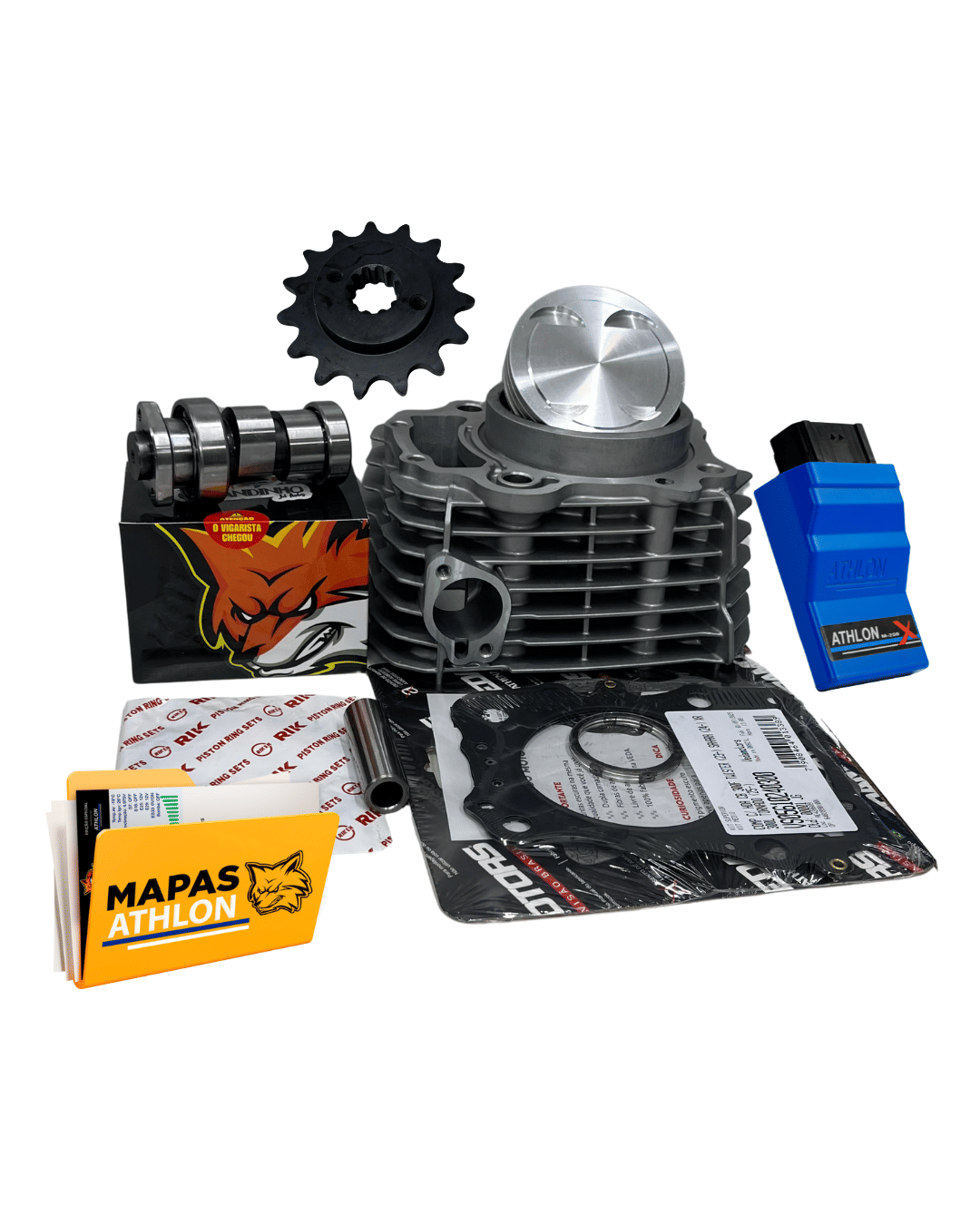 KIT KMP PREMIUM 310CC PARA CB300F COM COMANDO + PINHÃO + CENTRAL ATHLON+ MAPA DE BRINDE KIT KMP PREMIUM 310CC PARA CB300F COM COMANDO + PINHÃO + CENTRAL ATHLON+ MAPA DE BRINDE