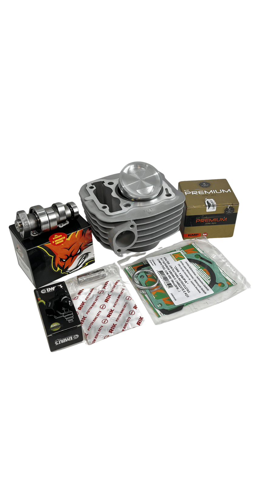 KIT 205cc KMP CG 160 GASOLINA COM COMANDO VIGARISTA NÍVEL 2 + BICO ALTA VAZÃO KIT 205cc KMP CG 160 GASOLINA COM COMANDO VIGARISTA NÍVEL 2 + BICO ALTA VAZÃO