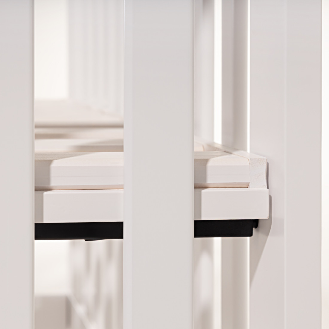 Mini Berço Dobrável Fold de Madeira Branco Mini Berço Dobrável Fold de Madeira Branco