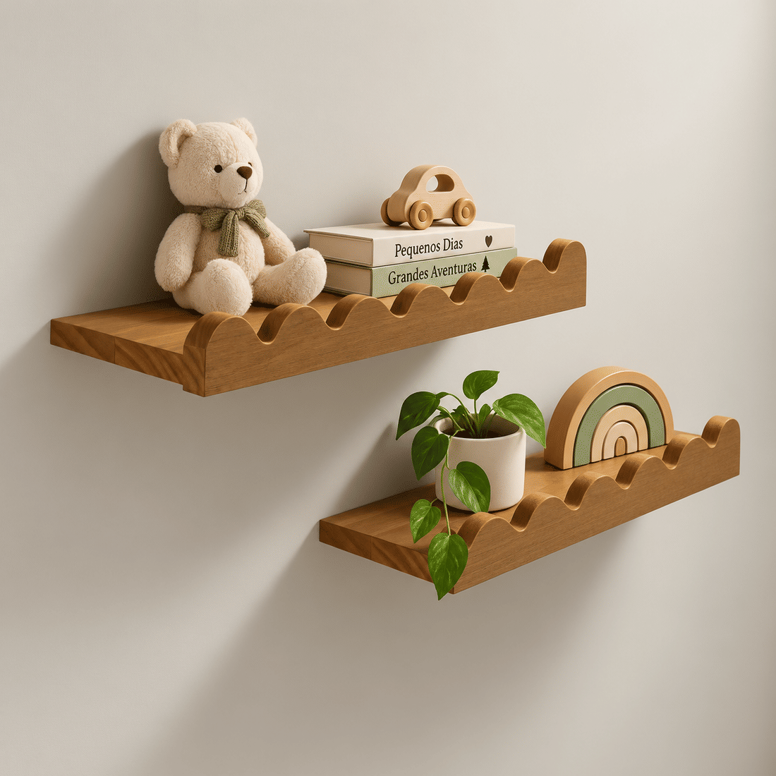 Prateleira Pop Mel 55 cm Kit com 2 Unidades Prateleira Pop Mel 55 cm Kit com 2 Unidades