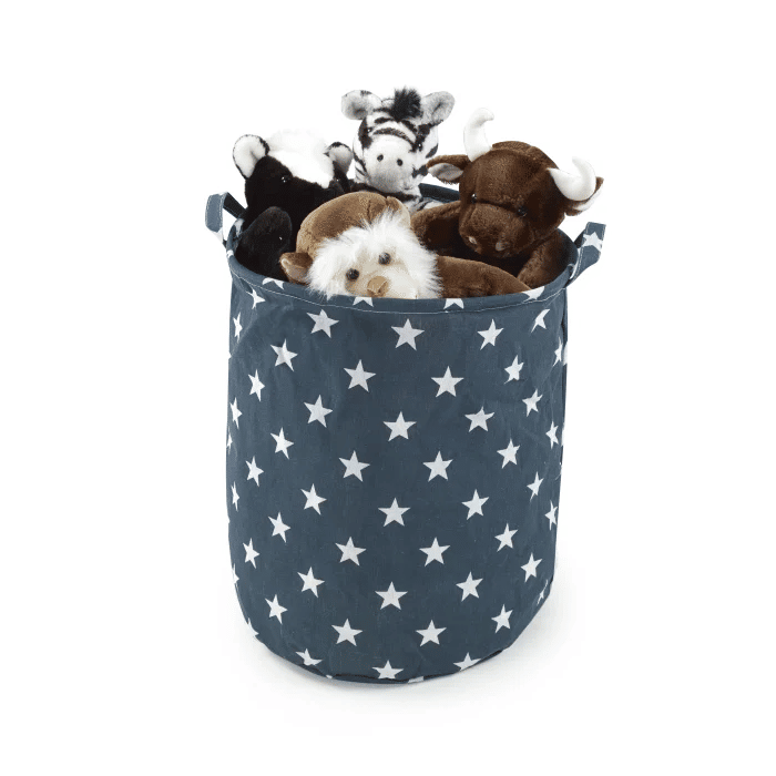 Cesto Organizador Azul com Estrelas Cesto Organizador Azul com Estrelas