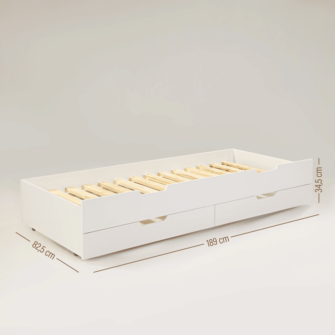 Sofá Cama com Cama Auxiliar Feliz Branco com Tela Branca Sofá Cama com Cama Auxiliar Feliz Branco com Tela Branca