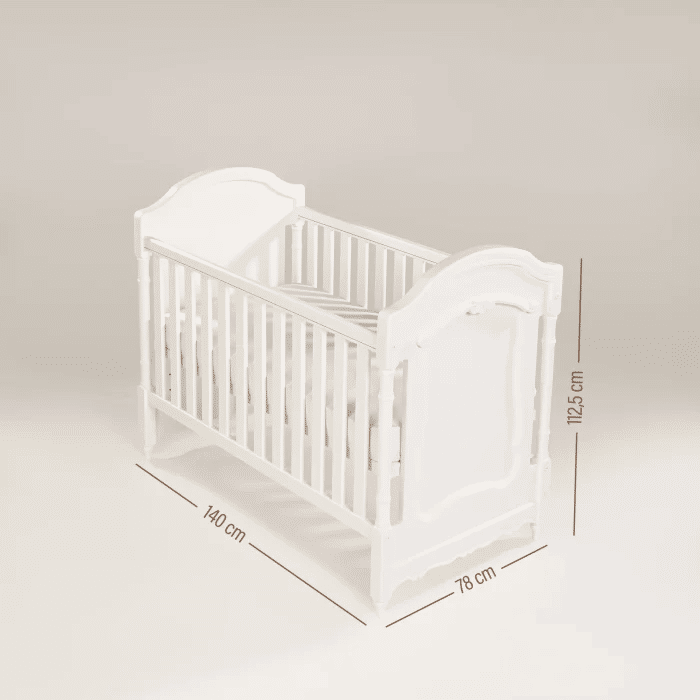 Berço Americano Lilie Clássico 2 em 1 na Cor Fendi Foggy Berço Americano Lilie Clássico 2 em 1 na Cor Fendi Foggy