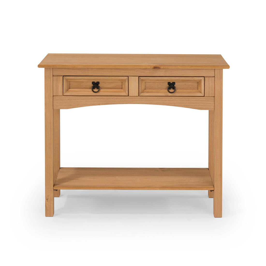 Aparador Madeira Maciça 2 Gavetas e 1 Prateleira 88 cm