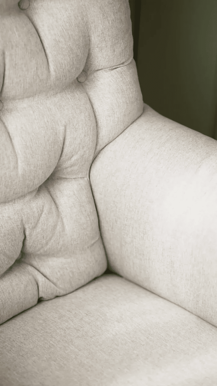 Poltrona de Amamentação Mommy com Balanço Linho Cinza Poltrona de Amamentação Mommy com Balanço Linho Cinza