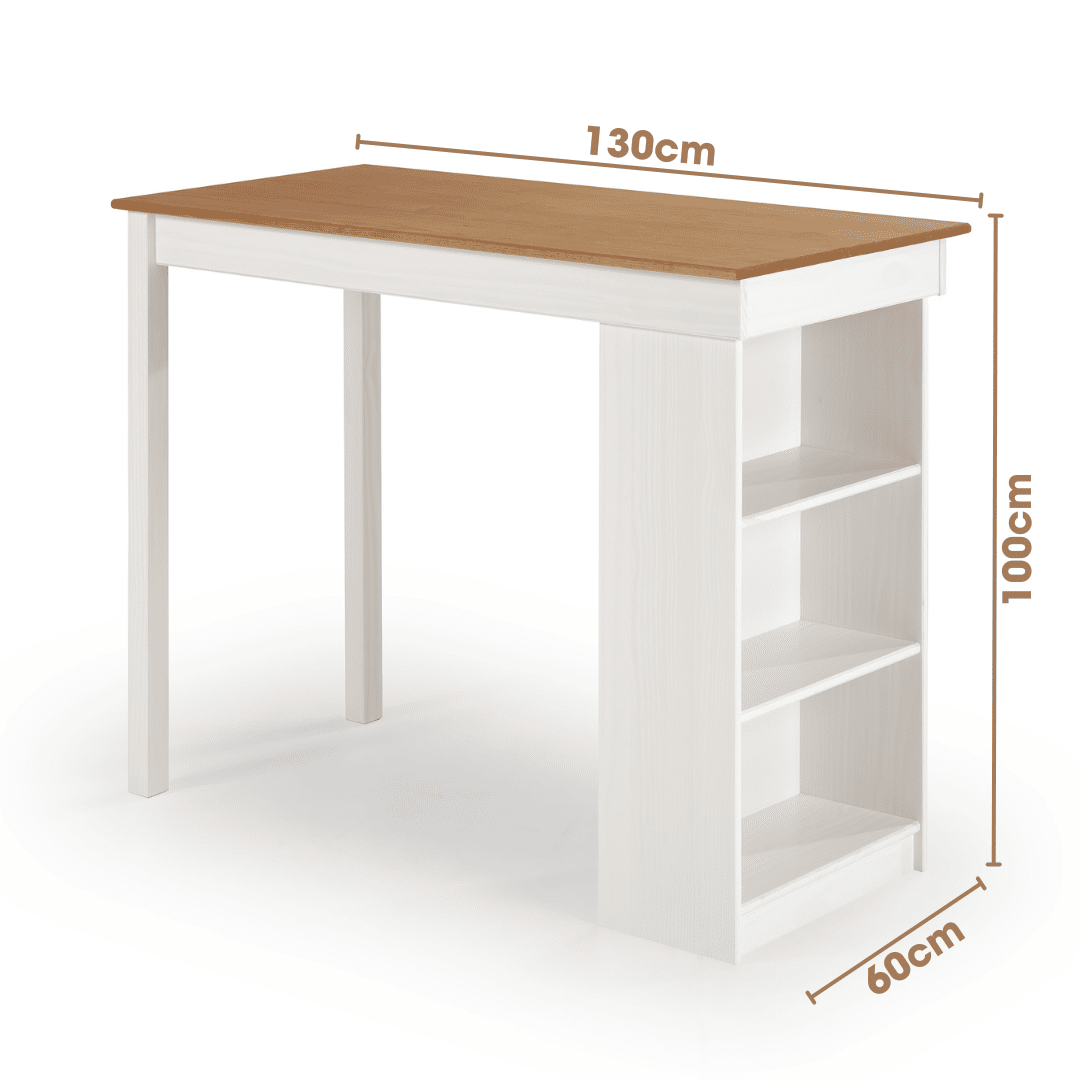 Conjunto Bancada Gourmet com Nichos e 4 Banquetas Essenza em Madeira Maciça de Pinos Branco Cera Conjunto Bancada Gourmet com Nichos e 4 Banquetas Essenza em Madeira Maciça de Pinos Branco Cera