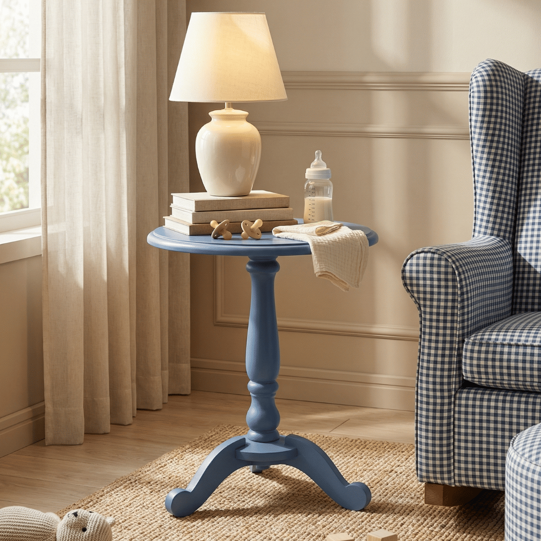 Mesa Redonda Lateral de Apoio Space Blue Mesa Redonda Lateral de Apoio Space Blue