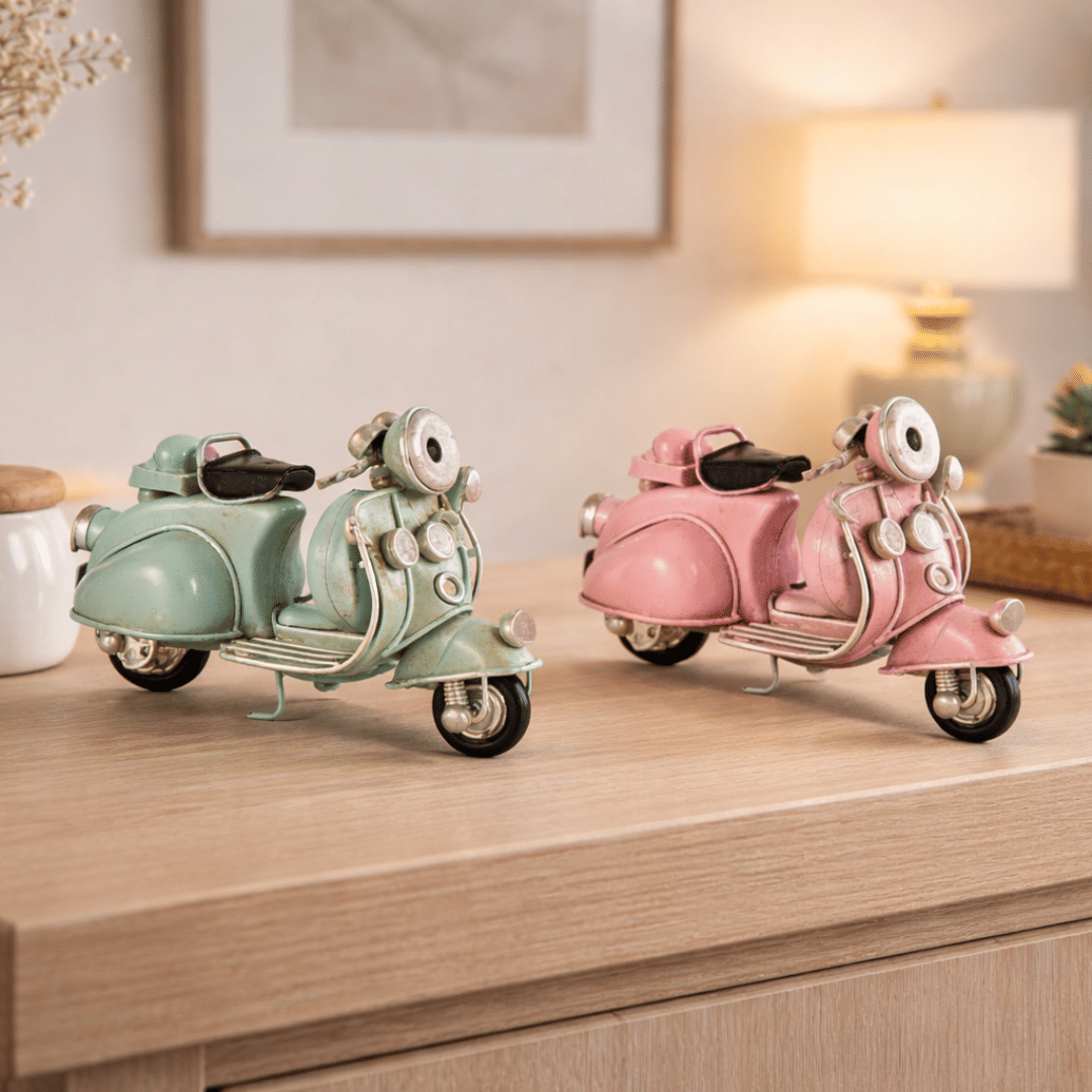 Scooter Decorativa Rosa