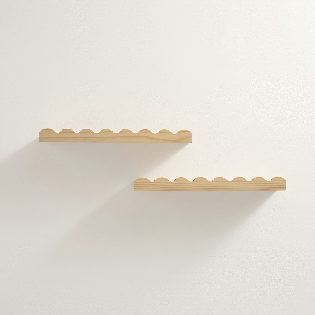 Prateleira Pop Natural 55 cm Kit com 2 Unidades Prateleira Pop Natural 55 cm Kit com 2 Unidades