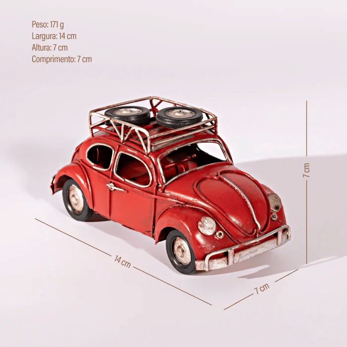 Miniatura Fusca Vermelho Miniatura Fusca Vermelho