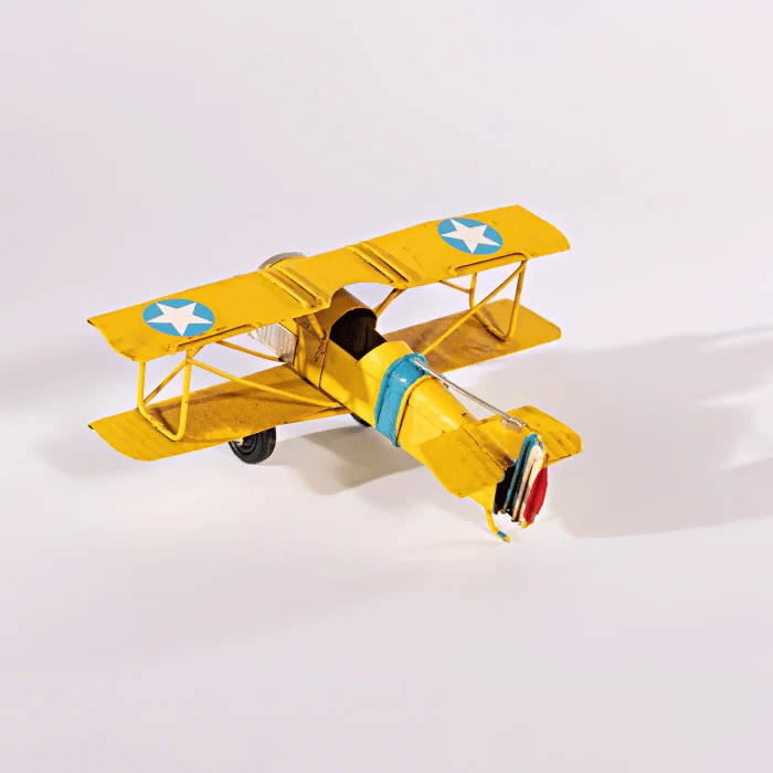 Avião Decorativo amarelo Avião Decorativo amarelo