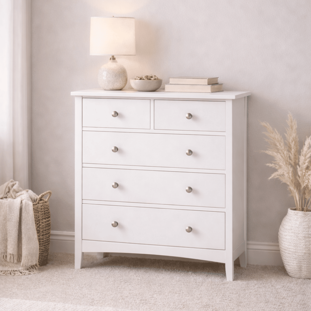 Cômoda Lumo 5 Gavetas Branca Cômoda Lumo 5 Gavetas Branca