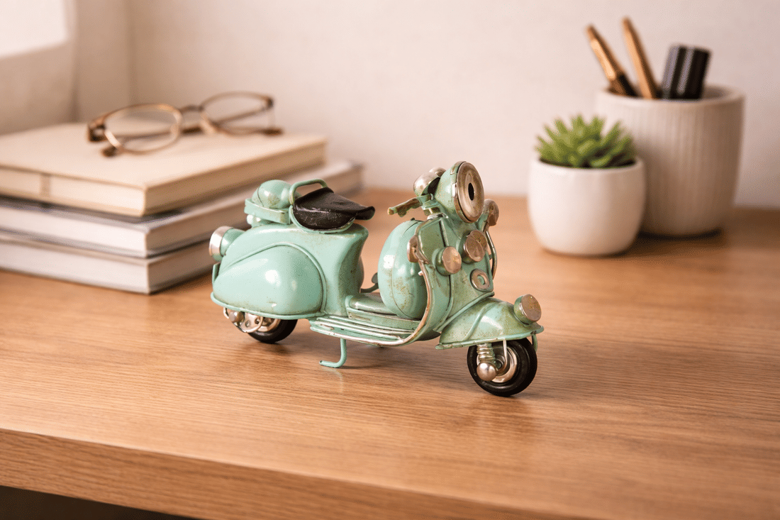 Scooter Decorativa Verde Scooter Decorativa Verde