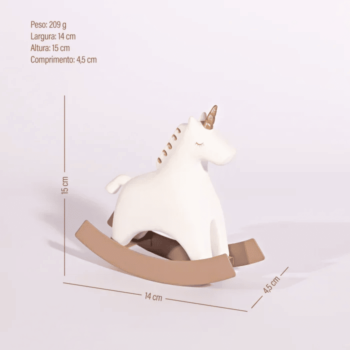 Unicórnio Branco Decorativo Quarto Bebê Unicórnio Branco Decorativo Quarto Bebê