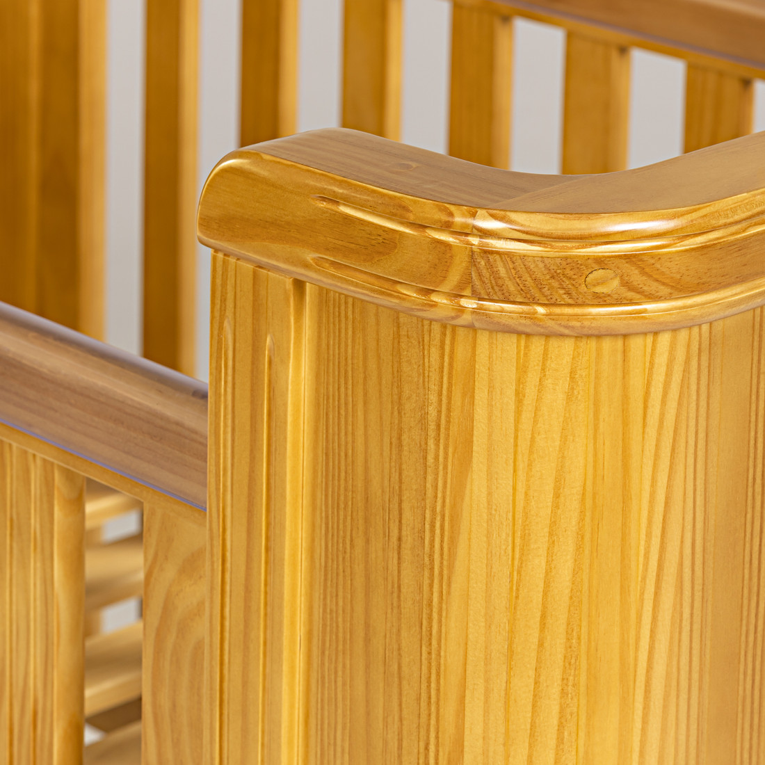 Berço Americano Toy 2 em 1 na Cor Mel Berço Americano Toy 2 em 1 na Cor Mel