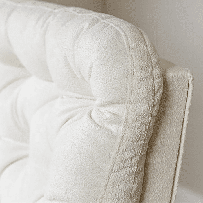 Poltrona de Amamentação Mommy com Balanço Bouclé Branco Poltrona de Amamentação Mommy com Balanço Bouclé Branco