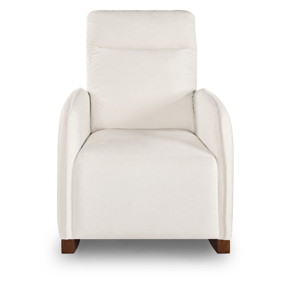Poltrona de Amamentação Luna com Balanço e Puff Bouclé Branco Poltrona de Amamentação Luna com Balanço e Puff Bouclé Branco