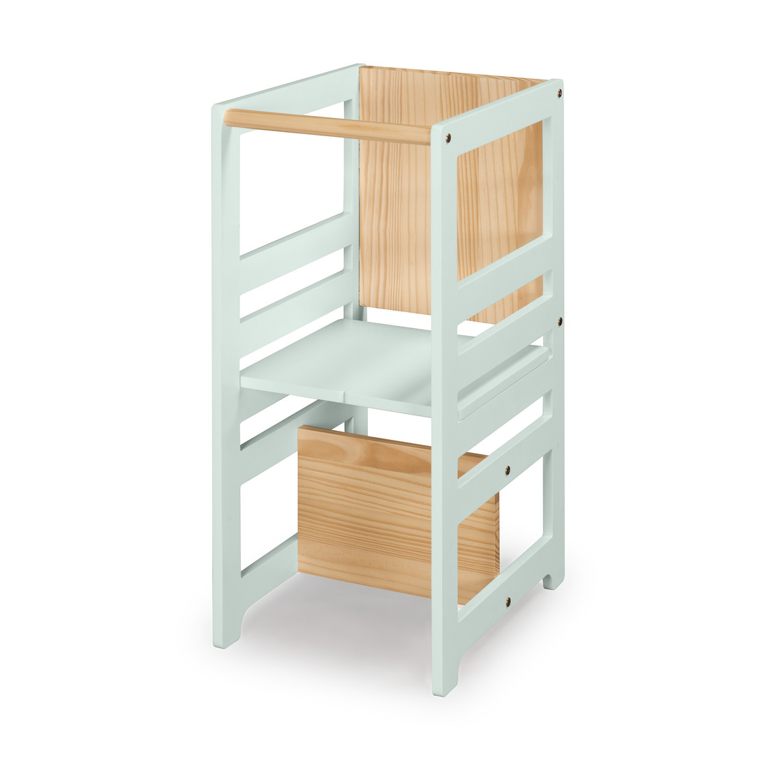 Torre de Aprendizagem Montessori 4 em 1 Verde Cadeirão Ajustável, Mesinha de Atividades, Quadro de Desenhos Torre de Aprendizagem Montessori 4 em 1 Verde Cadeirão Ajustável, Mesinha de Atividades, Quadro de Desenhos