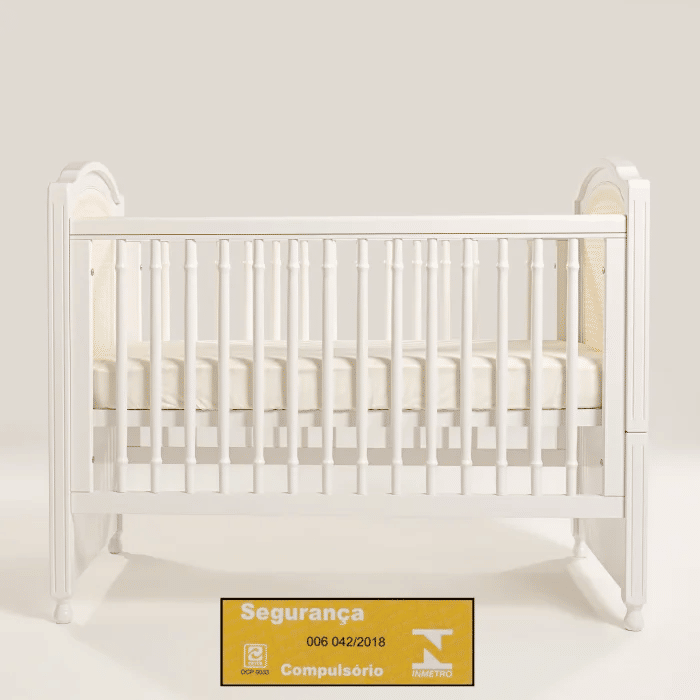 Kit Feliz Berço 2 em 1 e Cômoda 4 Gavetas e 1 Porta com Rattan em Madeira Maciça Branco com Mel Kit Feliz Berço 2 em 1 e Cômoda 4 Gavetas e 1 Porta com Rattan em Madeira Maciça Branco com Mel