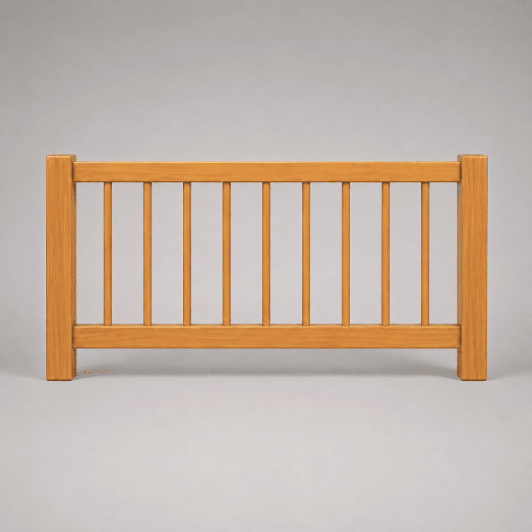 Grade de Proteção Adicional para Cama Infantil em Madeira Maciça Pinus Mel 93x41cm Grade de Proteção Adicional para Cama Infantil em Madeira Maciça Pinus Mel 93x41cm