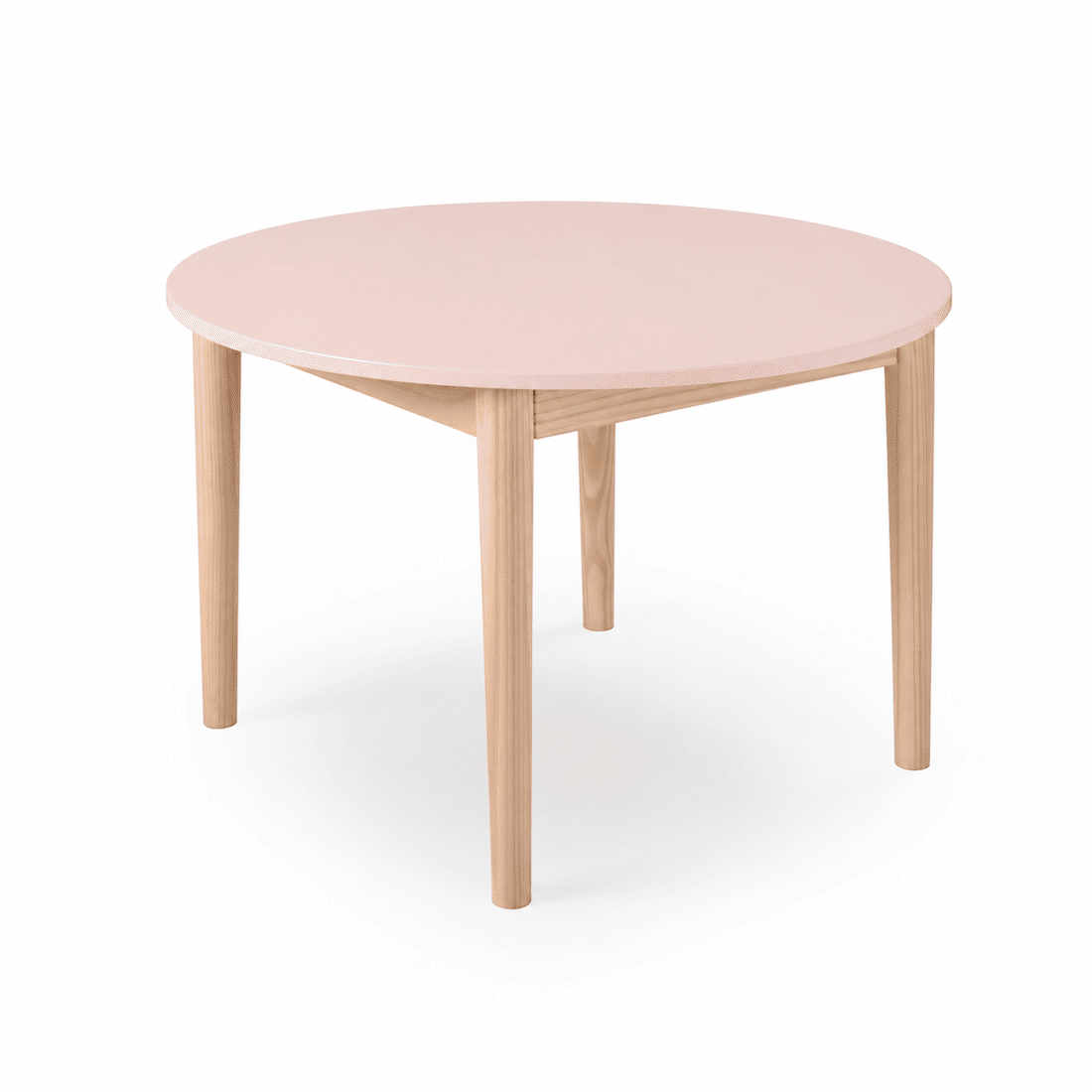 Mesa Infantil Redonda de Madeira Maciça 80cm Rosa Mesa Infantil Redonda de Madeira Maciça 80cm Rosa