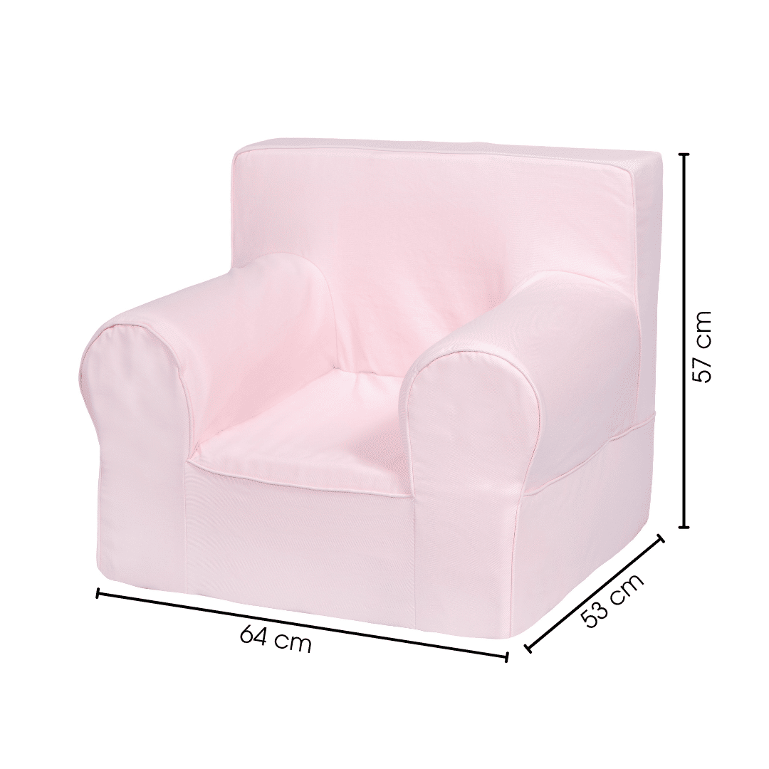 Mini Sofá Poltrona Infantil Rosa de Espuma com Alça de Transporte e Capa Lavável Mini Sofá Poltrona Infantil Rosa de Espuma com Alça de Transporte e Capa Lavável