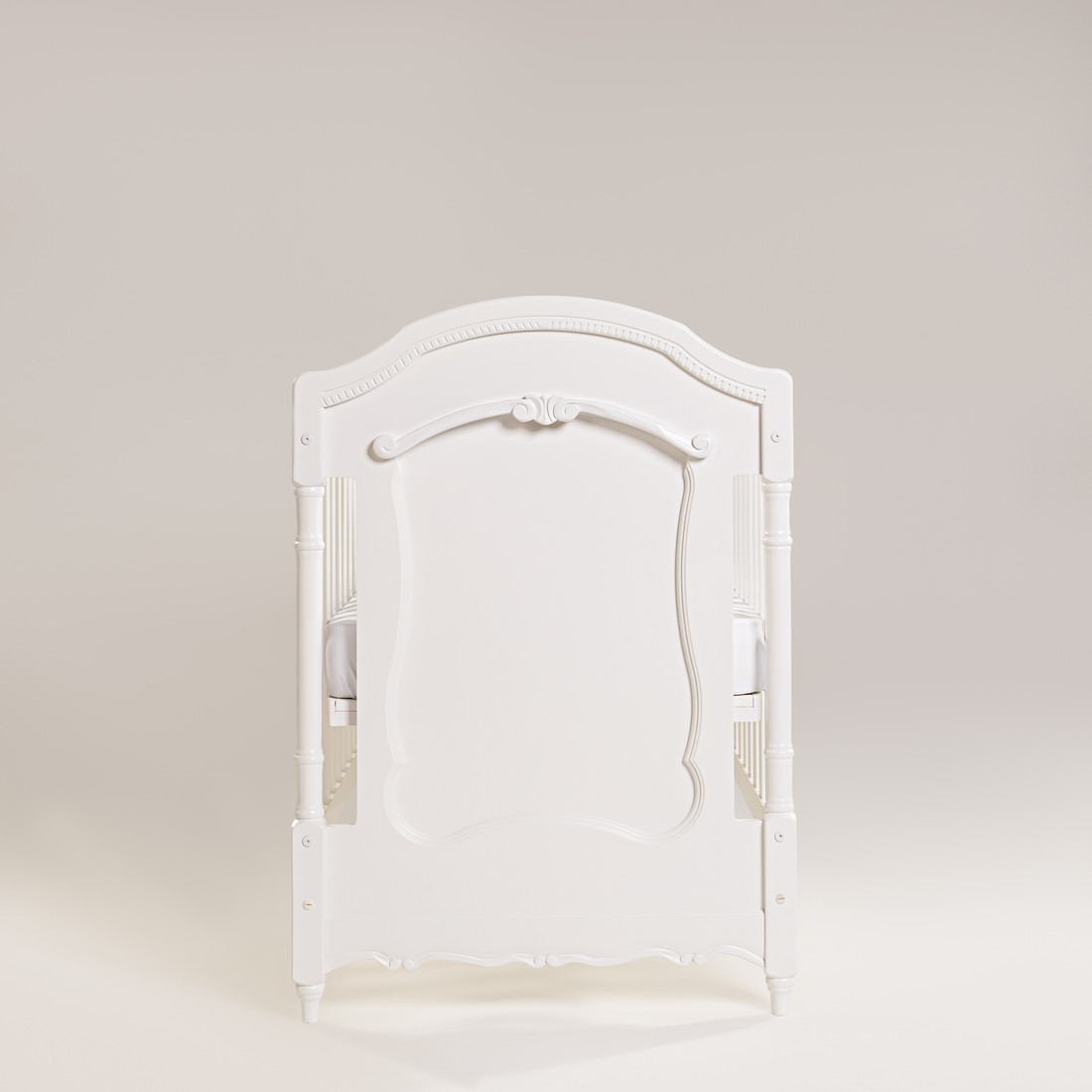 Kit Lilie Berço 2 em 1 e Cômoda 8 Gavetas em Madeira Maciça Branco Fosco Kit Lilie Berço 2 em 1 e Cômoda 8 Gavetas em Madeira Maciça Branco Fosco