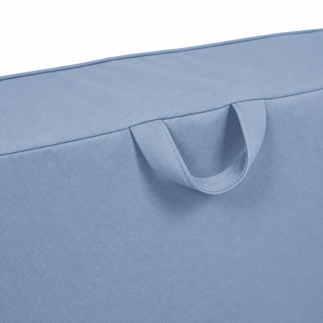 Mini Sofá Poltrona Infantil Azul de Espuma com Alça de Transporte e Capa Lavável