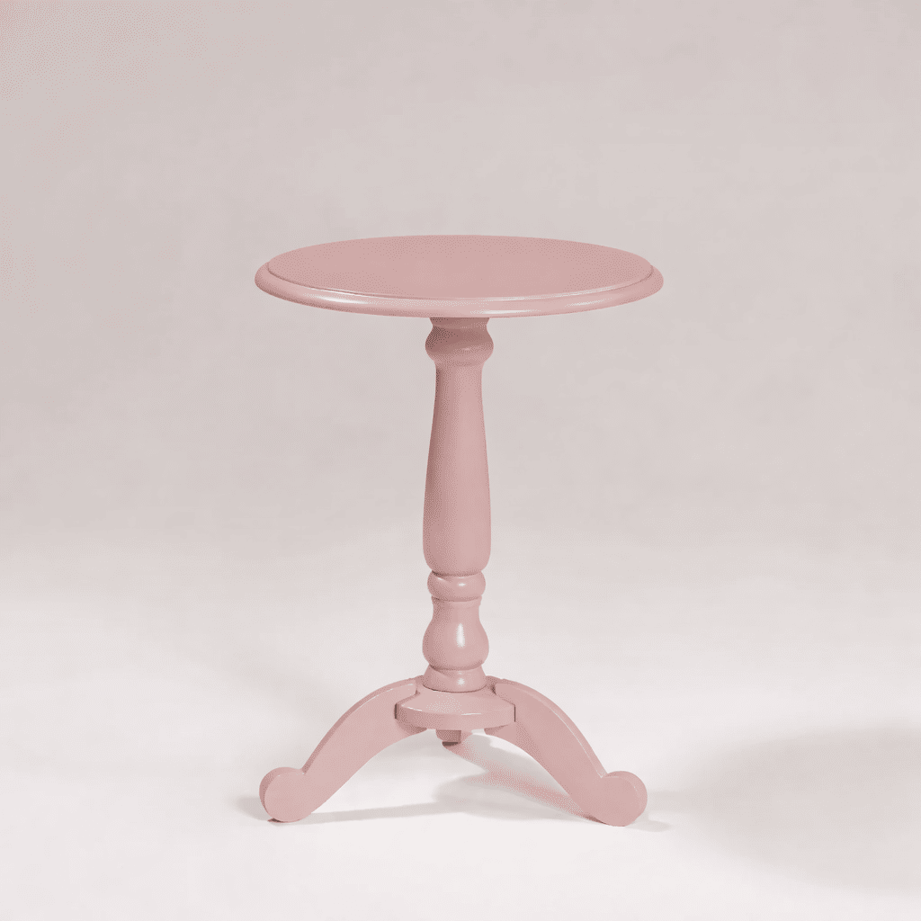 Mesa Redonda Lateral de Apoio Rosa Soft Mesa Redonda Lateral de Apoio Rosa Soft