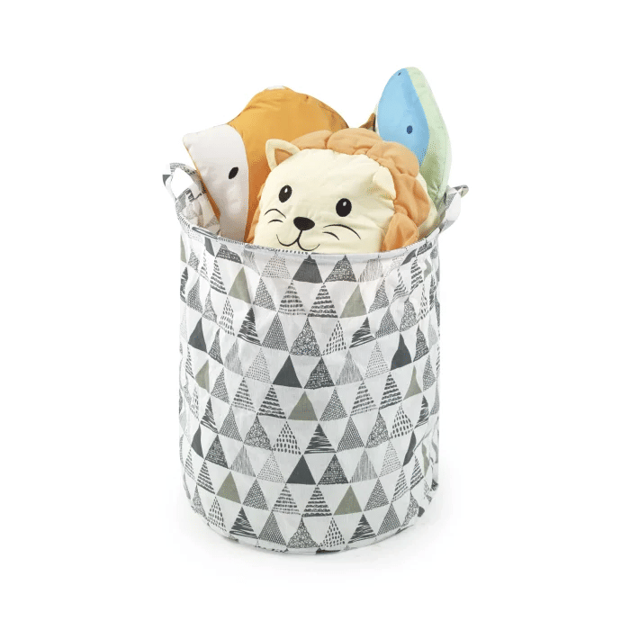 Cesto Organizador Triângulos Verdes Cesto Organizador Triângulos Verdes