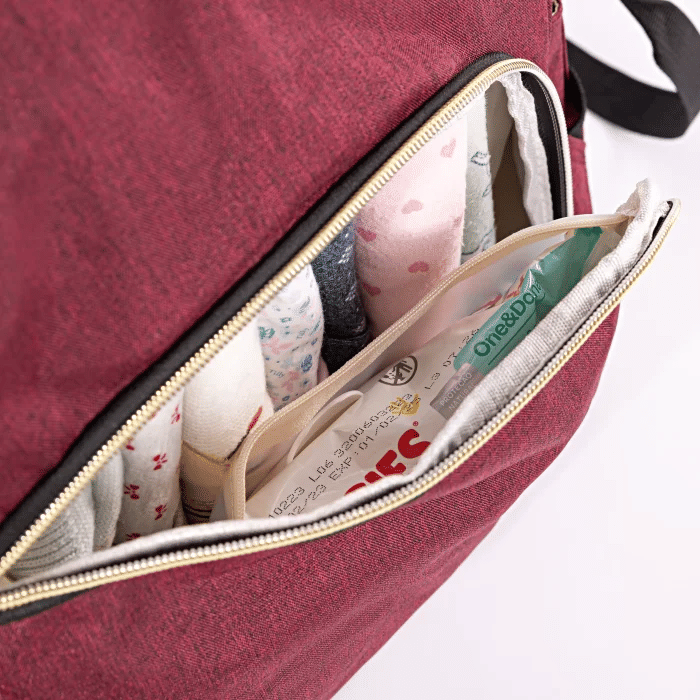 Bolsa Mochila Maternidade Premium Bordô Bolsa Mochila Maternidade Premium Bordô