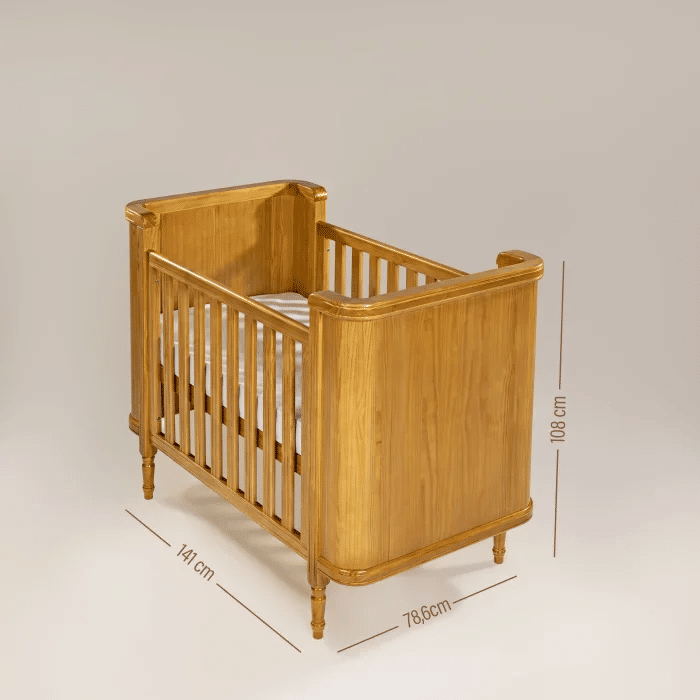 Berço Americano Toy 2 em 1 na Cor Mel Berço Americano Toy 2 em 1 na Cor Mel