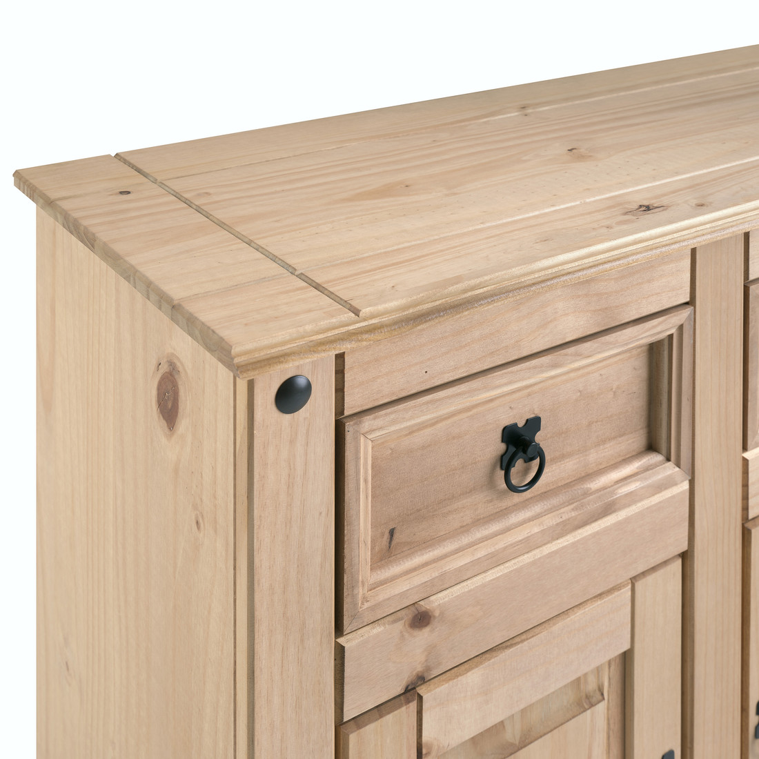 Balcão Buffet em Madeira Maciça de Pinus 2 Gavetas e 2 Portas