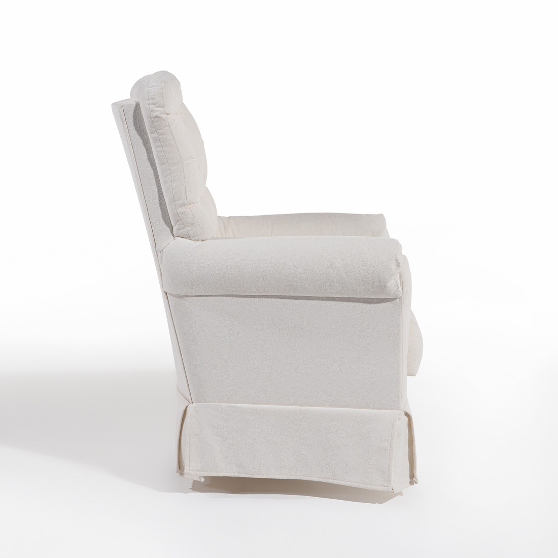 Poltrona de Amamentação Mommy com Balanço Bouclé Branco Poltrona de Amamentação Mommy com Balanço Bouclé Branco