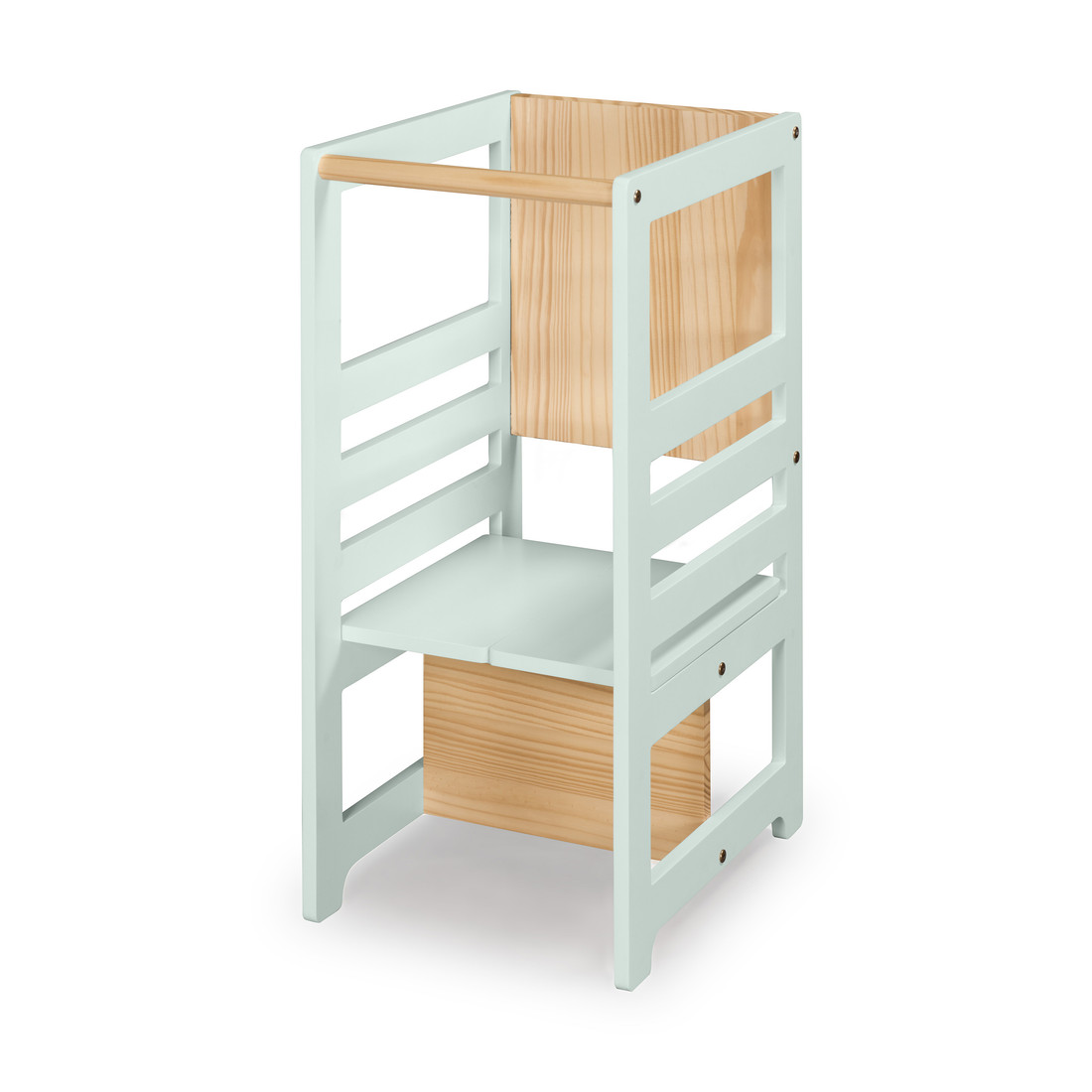 Torre de Aprendizagem Montessori 4 em 1 Verde Cadeirão Ajustável, Mesinha de Atividades, Quadro de Desenhos Torre de Aprendizagem Montessori 4 em 1 Verde Cadeirão Ajustável, Mesinha de Atividades, Quadro de Desenhos