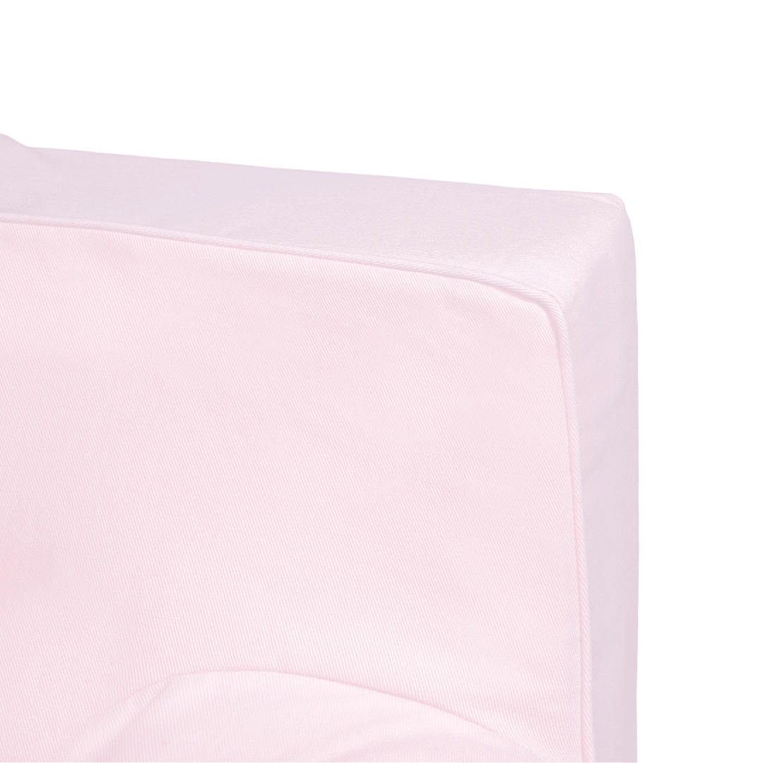 Mini Sofá Poltrona Infantil Rosa de Espuma com Alça de Transporte e Capa Lavável