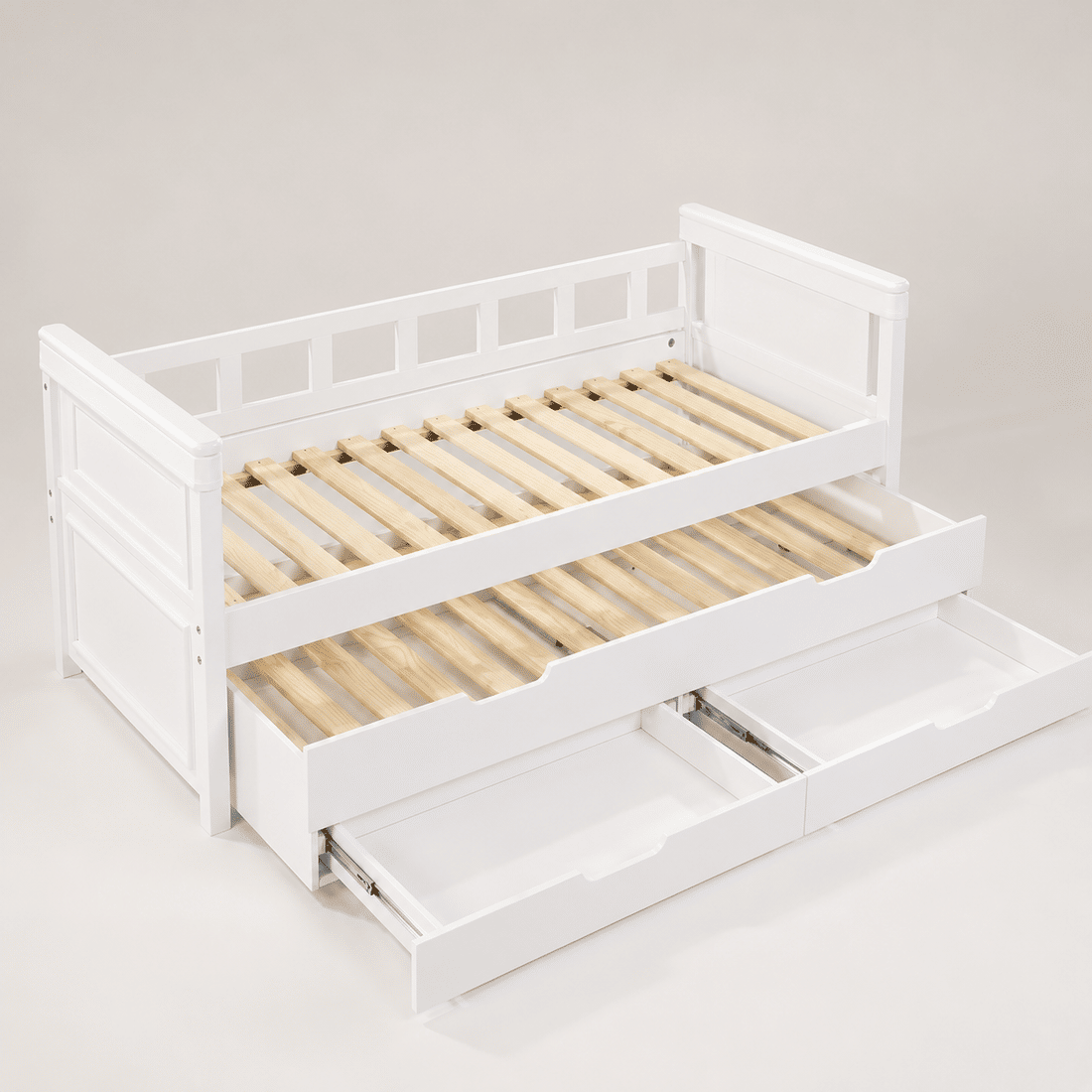 Sofá Cama Encanto com Cama Auxiliar Branco Sofá Cama Encanto com Cama Auxiliar Branco