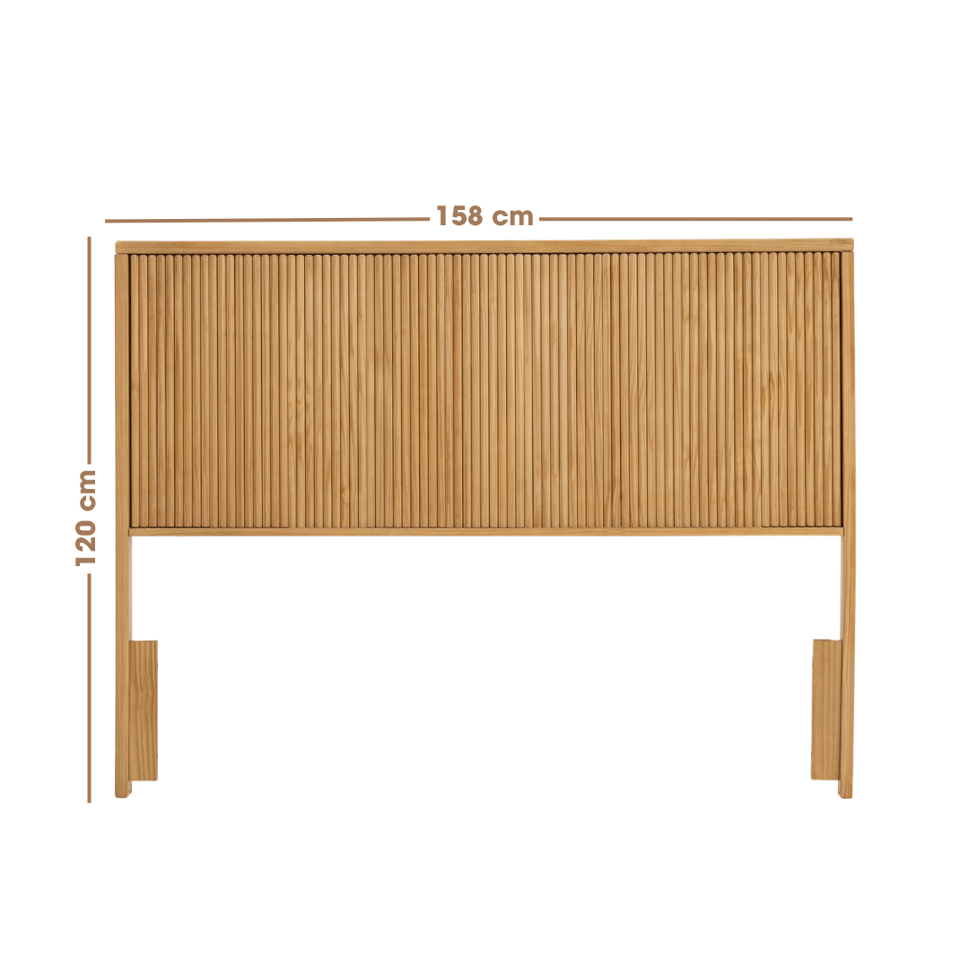 Cabeceira de Cama QUEEN 158cm Rounded em Madeira Maciça Cabeceira de Cama QUEEN 158cm Rounded em Madeira Maciça