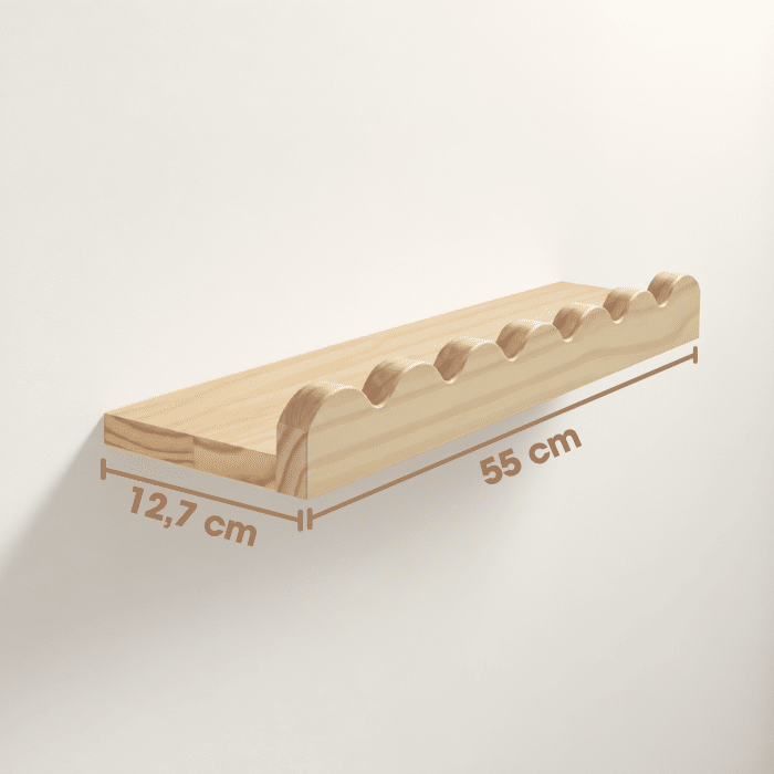Prateleira Pop Natural 55 cm Kit com 2 Unidades Prateleira Pop Natural 55 cm Kit com 2 Unidades