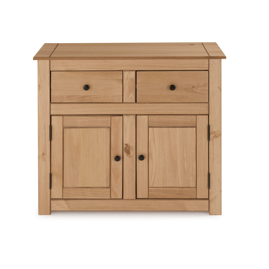 Balcão Buffet de Madeira Maciça com 2 Gavetas e 2 Portas Design Clássico